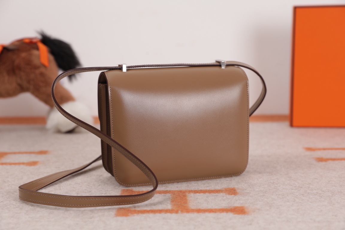 에르메스 콘스탄스18 바이컬러 브라운 은장